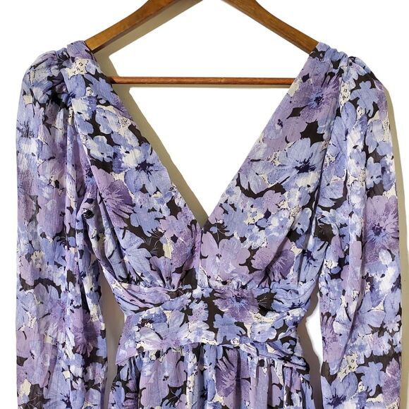 Astr Purple Floral Maxi Dress - Picture 5 of 11